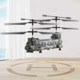 RC Helicopter 3.5 Channel Military Transport Mini Aircraft Toy For Kids Present