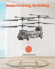 RC Helicopter 3.5 Channel Military Transport Mini Aircraft Toy For Kids Present