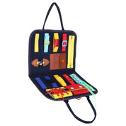 1Set Kids Busy Board Sensory Activity Board Preschool Learning Toys Montessori Educational Gift For 1 To 6 Years Old Baby Toddler Girls Boys