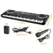 61 Keys Digital Music Electronic Keyboard Electric Piano Musical Instrument Kids Learning Keyboard W Microphone For Beginners Kids Girls Boys Adults