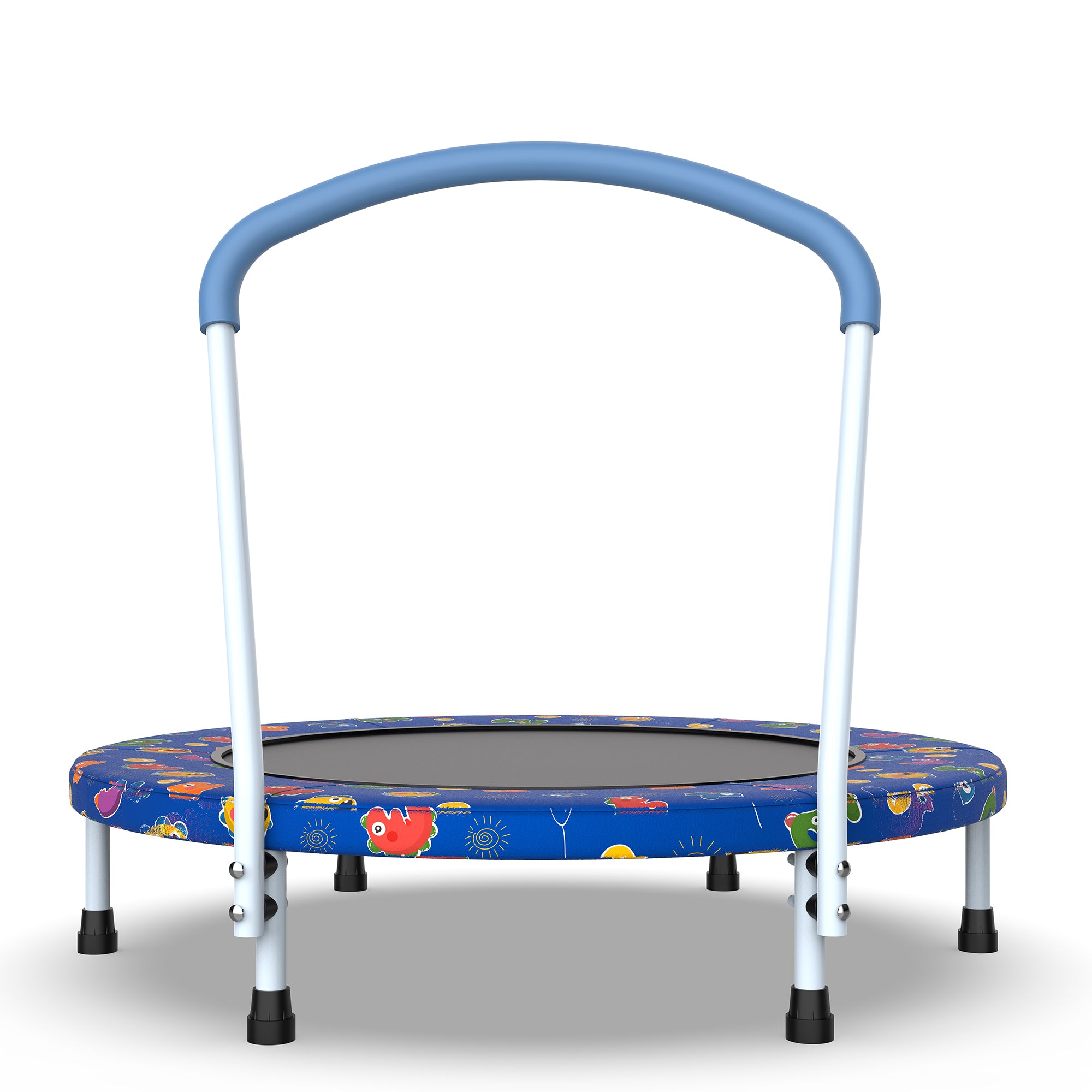 36inch Mini Trampoline For Kids Ages 1-6 Indoor Outdoor Trampoline With Handle  For Kids