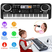61 Keys Digital Music Electronic Keyboard Electric Piano Musical Instrument Kids Learning Keyboard W Microphone For Beginners Kids Girls Boys Adults