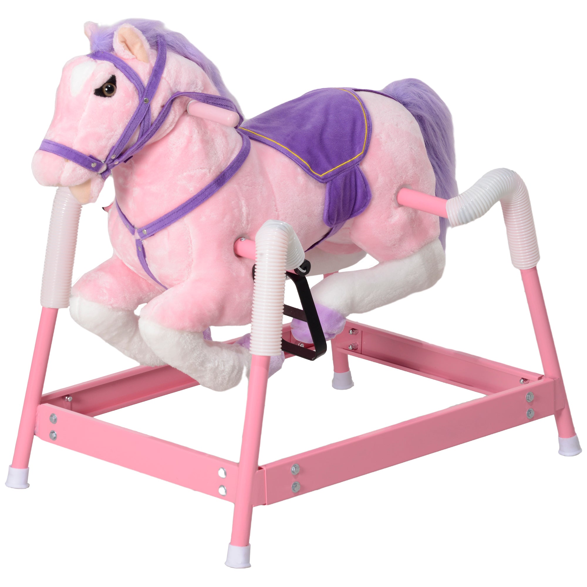  Sounds & Foot Stirrups for Kids 3-8 Years, Pink