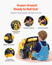 Engine Toy Kids Mechanic Car Repair Set With Removable Parts Yellow