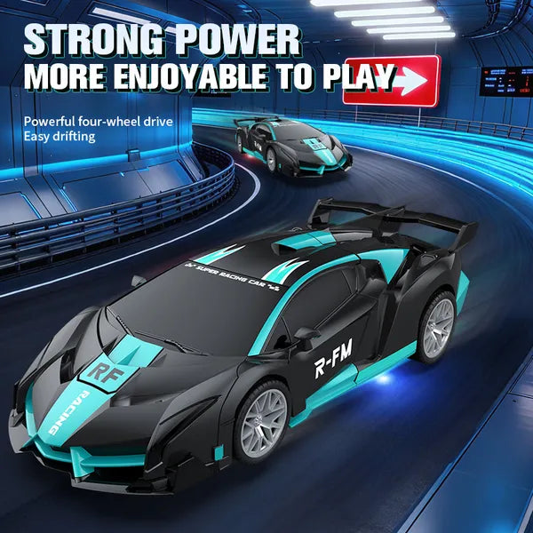 Transforming Car Robot, One-Button Deformation R&C Toy Car, 1-18 Scale 360' Rotating Drifting, Toys Suitable For Kids Over 3 Years Old, Educational Toys, Children's Day Gift, Birthday